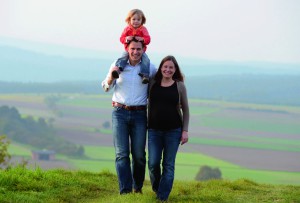 Simon Sauerbier mit Familie